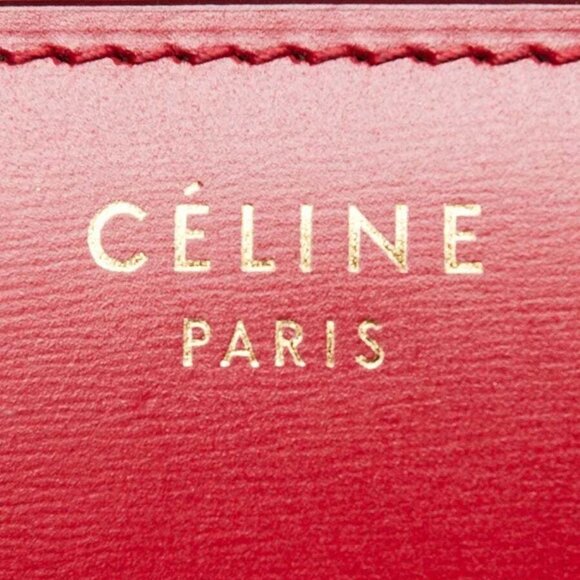 Celine Red Leather Small Box Bag - Picture 7 of 12